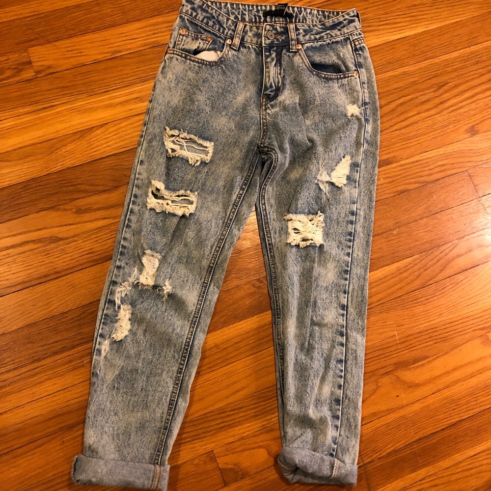 Acid washed jeans